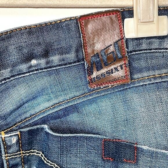 Miss 60 Sixty Rare 90’s Italian Jeans wrap Pockets Distressed Womens Size 28/31 - Picture 8 of 13